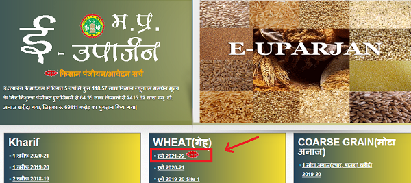 Home page of E-Uparjan Portal