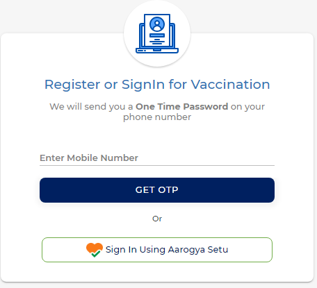 Covid Vaccination Registration Login