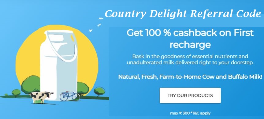 Country Delight App Referral Code