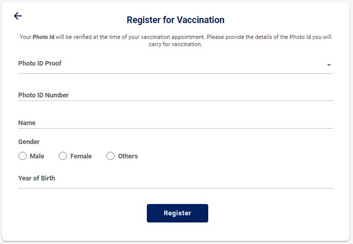 Register for Vaccination