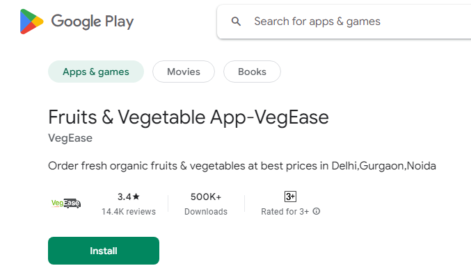 Download VegEase App