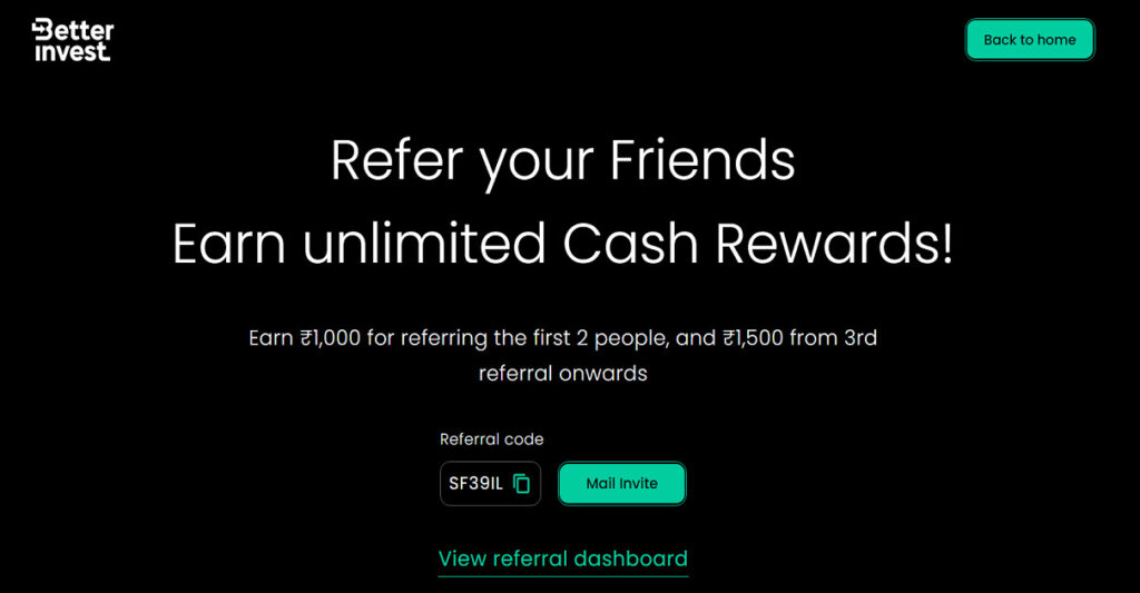 BetterInvest Referral Code